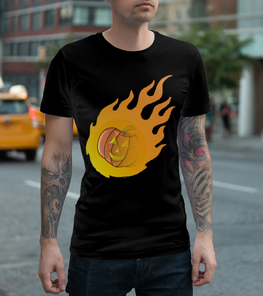 Great Pumpkin Fireball Halloween T-Shirt