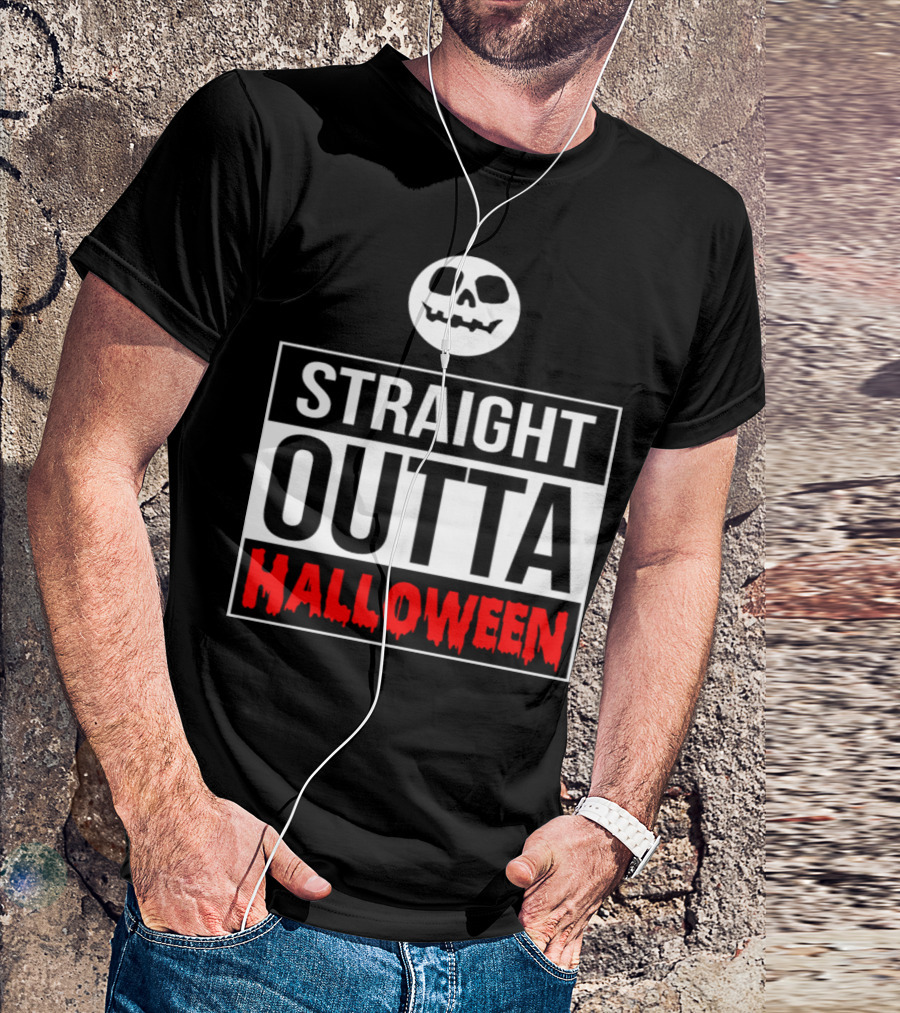 Straight Outta Halloween Skull T-Shirt