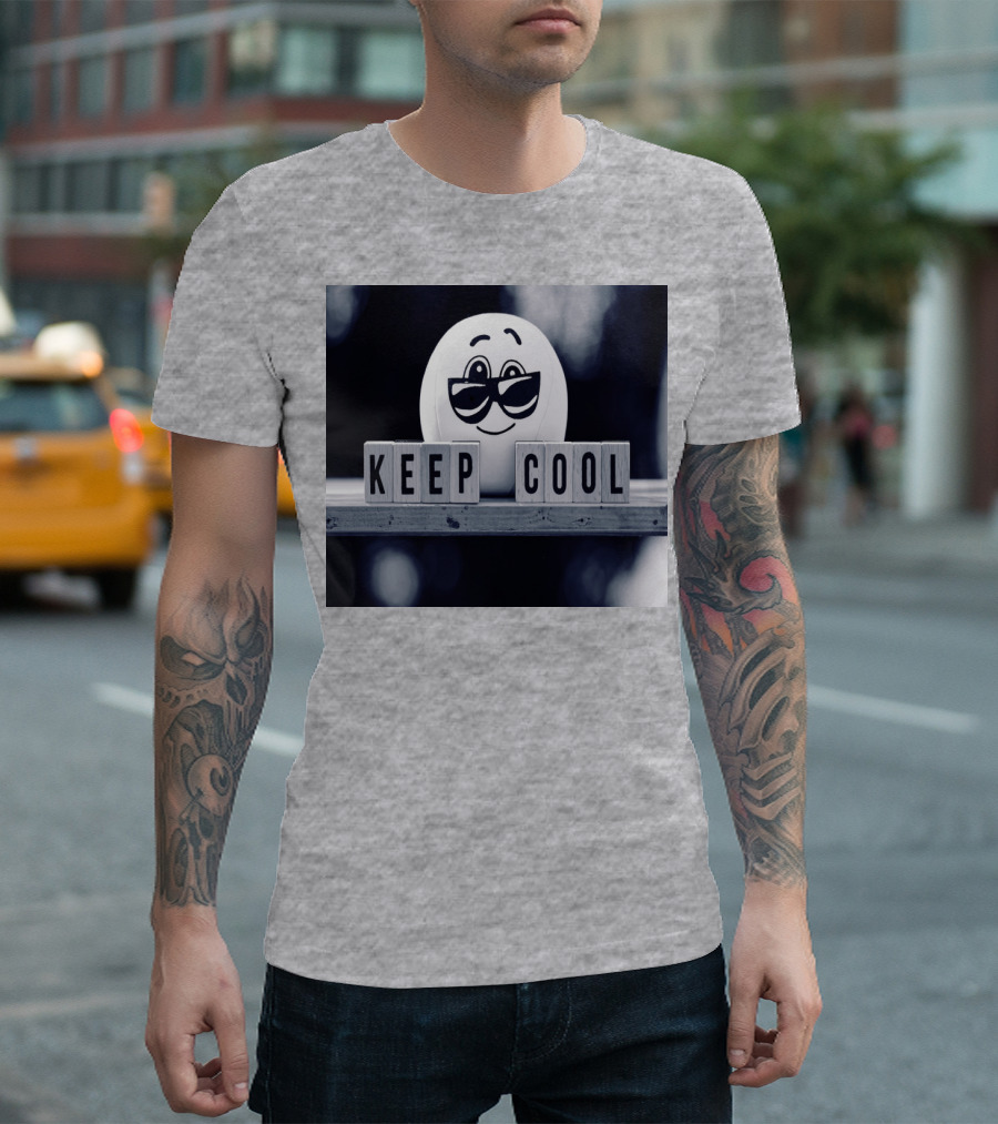 Keep Cool Emoji with Sunglasses T-Shirt