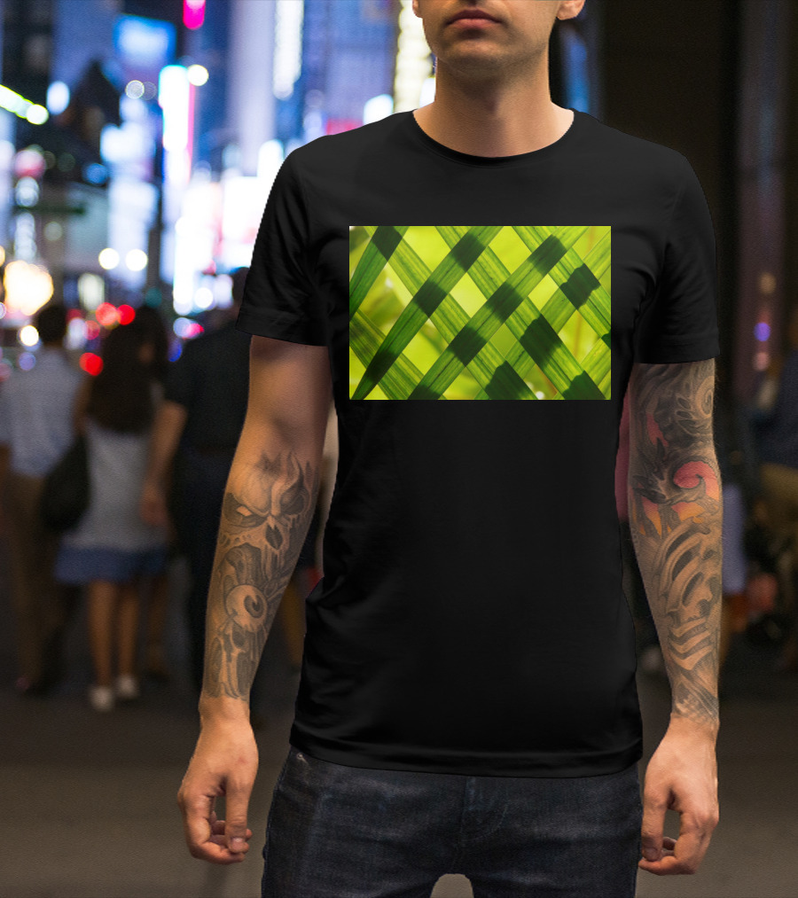 Green Reed Weaving T-Shirt