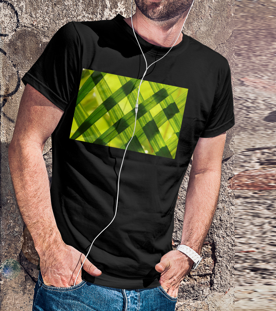 Green Reed Weaving T-Shirt