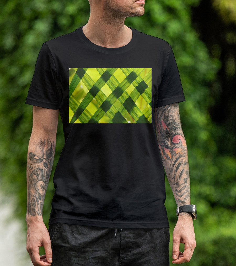 Green Reed Weaving T-Shirt