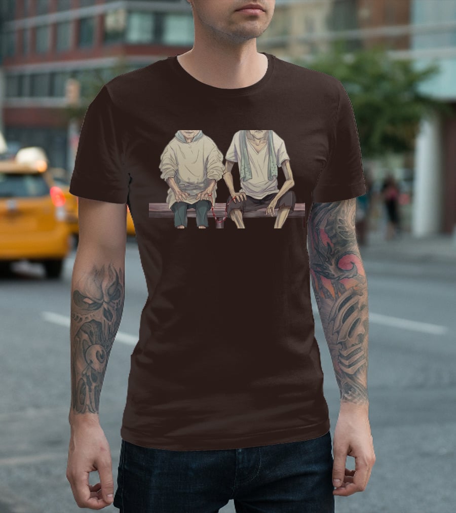 Grow Old With You Elderly Couple Sitting Together T-Shirt