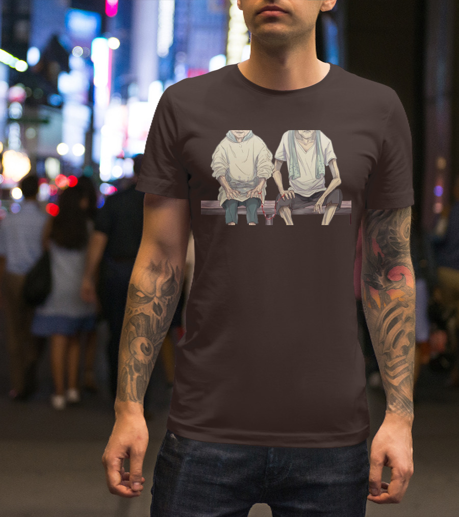 Grow Old With You Elderly Couple Sitting Together T-Shirt