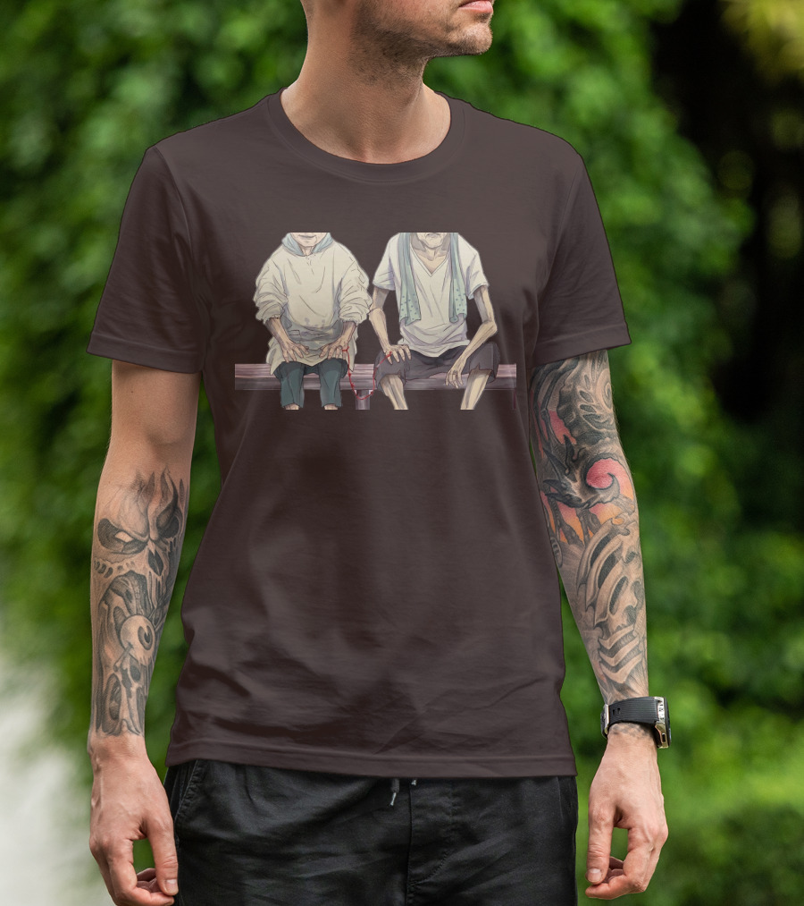 Grow Old With You Elderly Couple Sitting Together T-Shirt