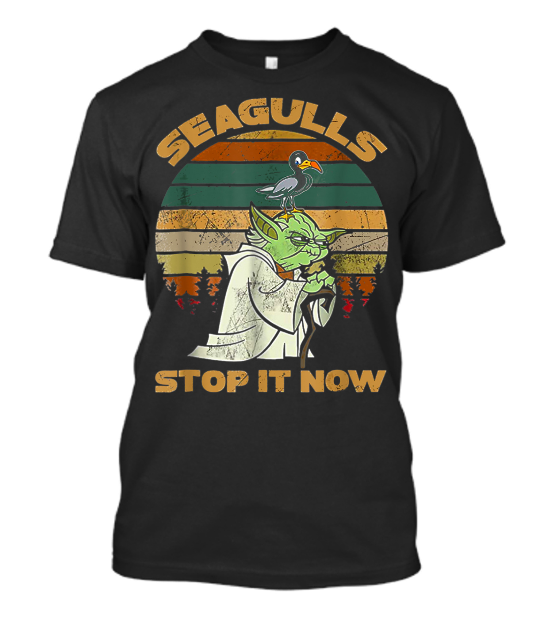 Seagulls Stop It Now Funny Song Vintage T-Shirt