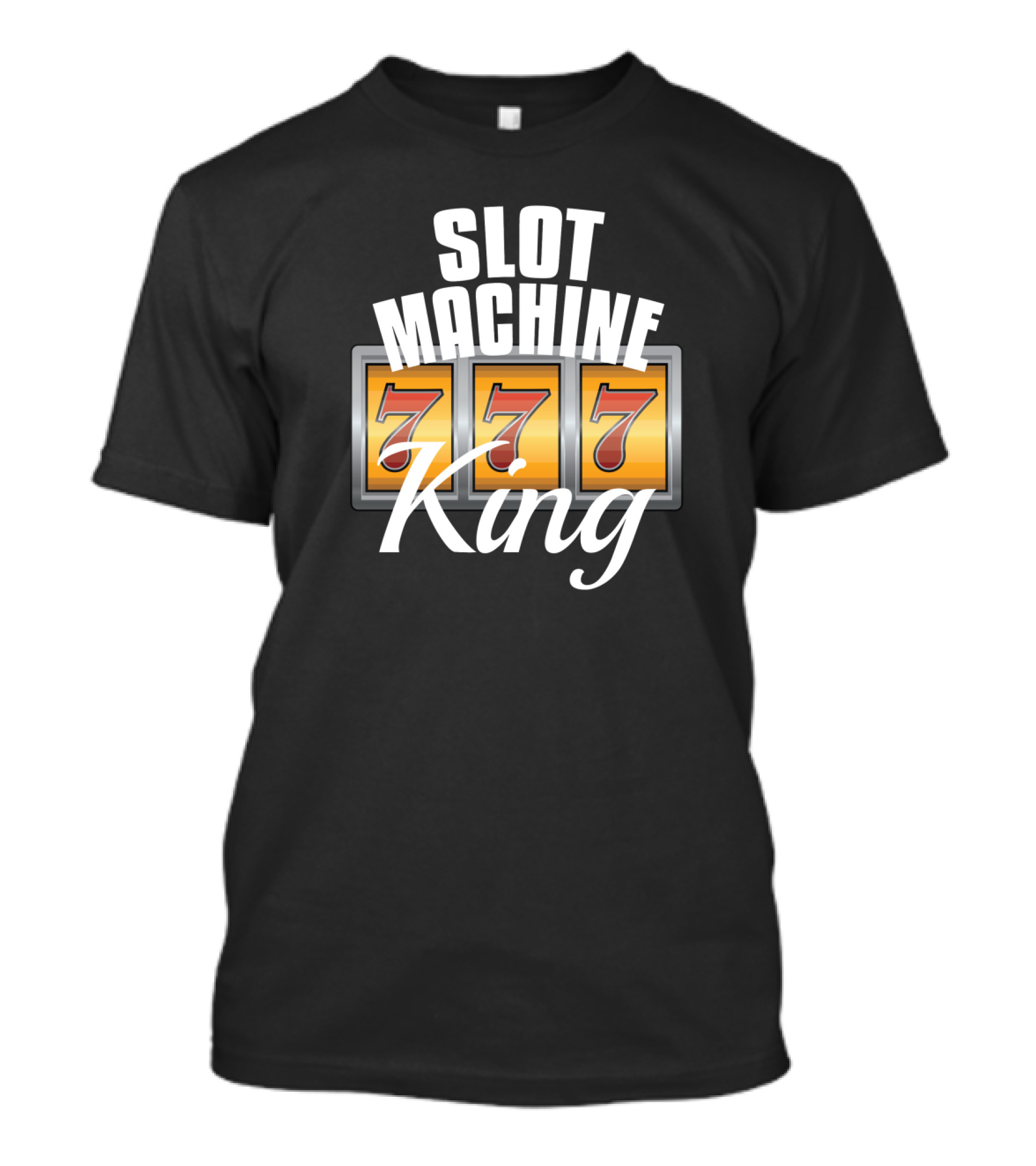 Slot Machine King 777 Jackpot Casino Gambler Grandpa Gift T-Shirt