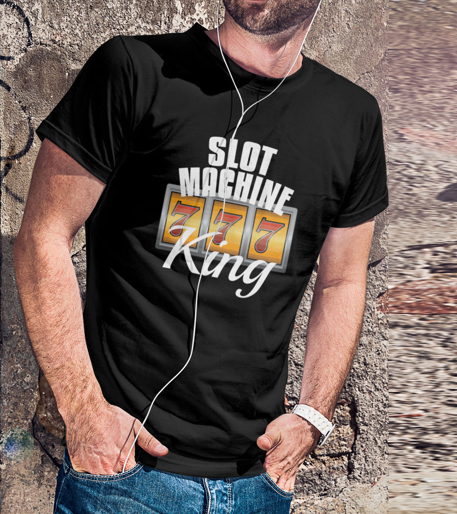 Slot Machine King 777 Jackpot Casino Gambler Grandpa Gift T-Shirt