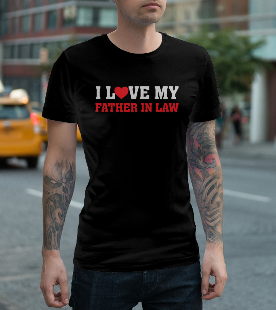 I Heart My Father In Law - Love Expression for Family Connection T-Shirt