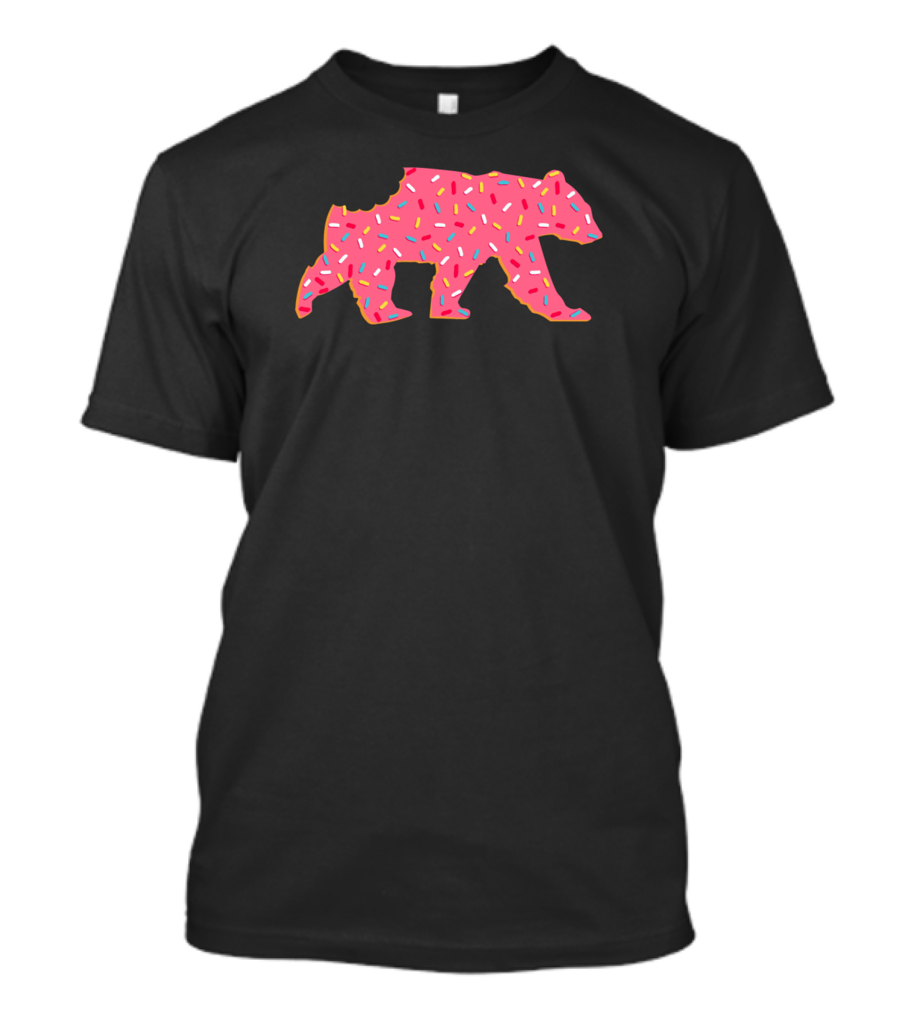 Pink Frosted Bear With Sprinkles Animal Cracker T-Shirt