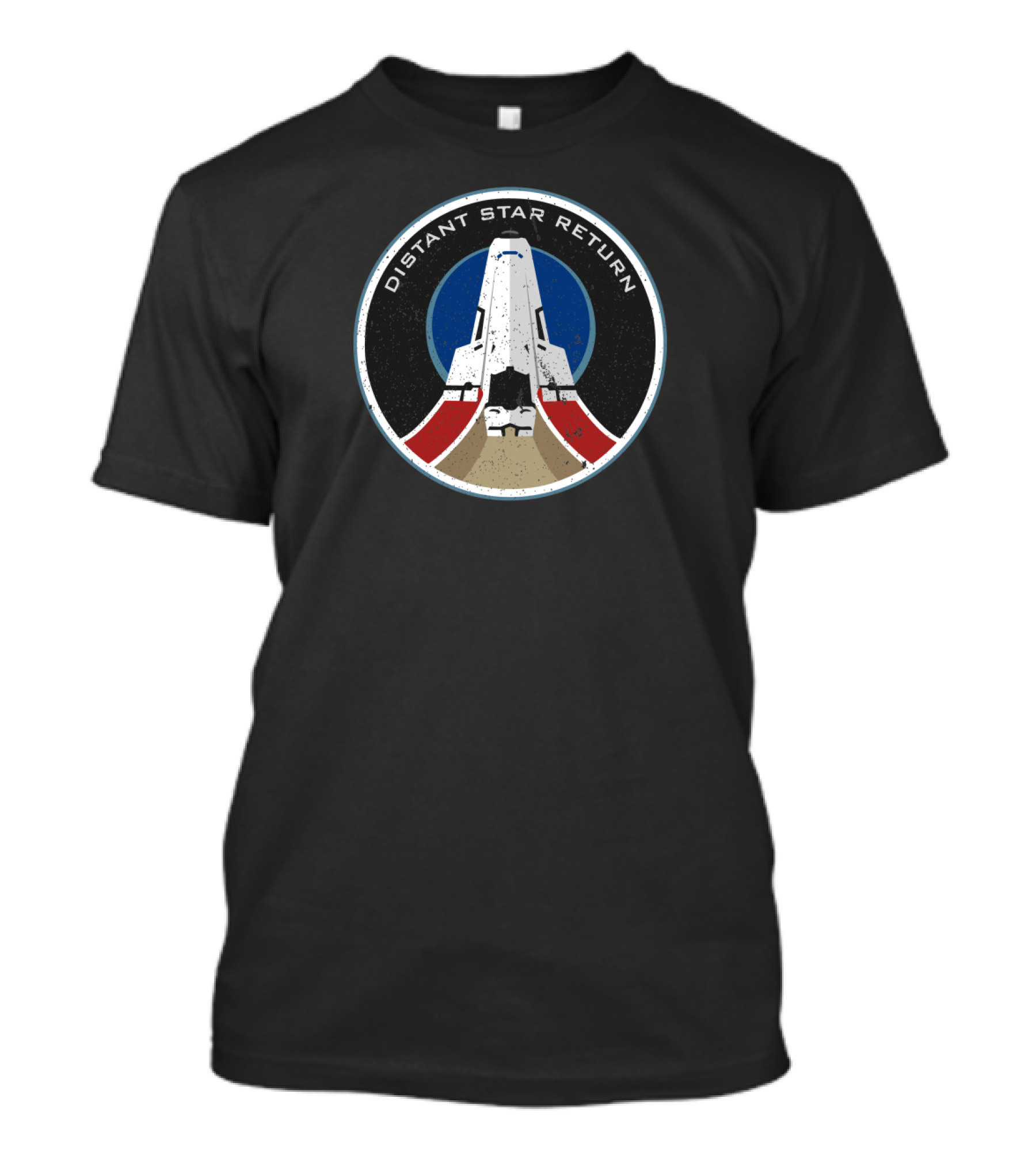 Distant Star Return Spacecraft Mission Emblem T-Shirt