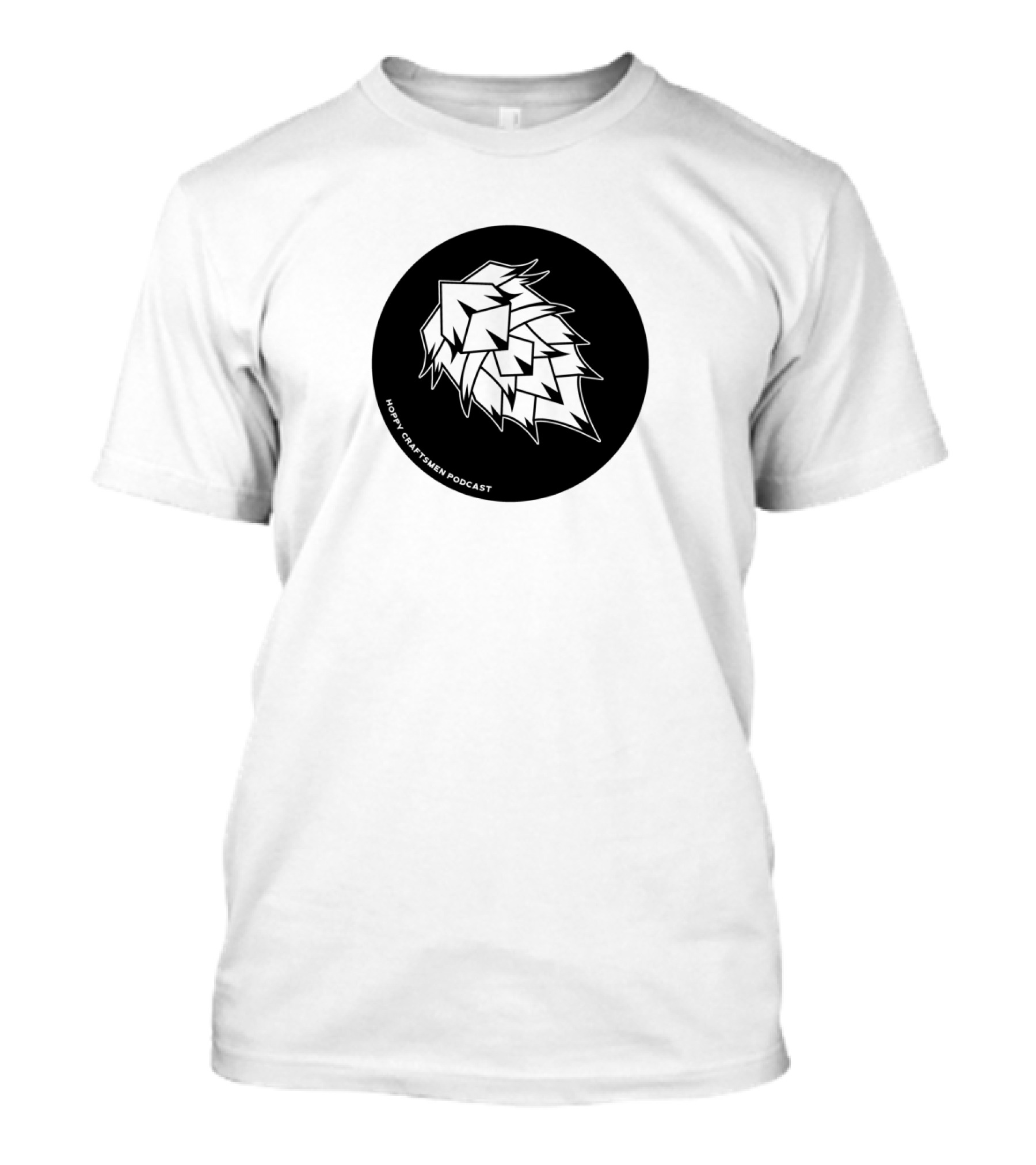Hops Circles Craft Beer Podcast Iconic Emblem T-Shirt