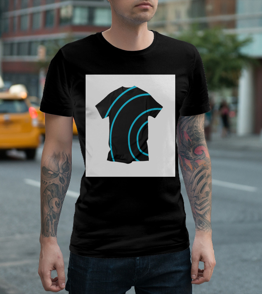 Black and Blue Circles T-Shirt