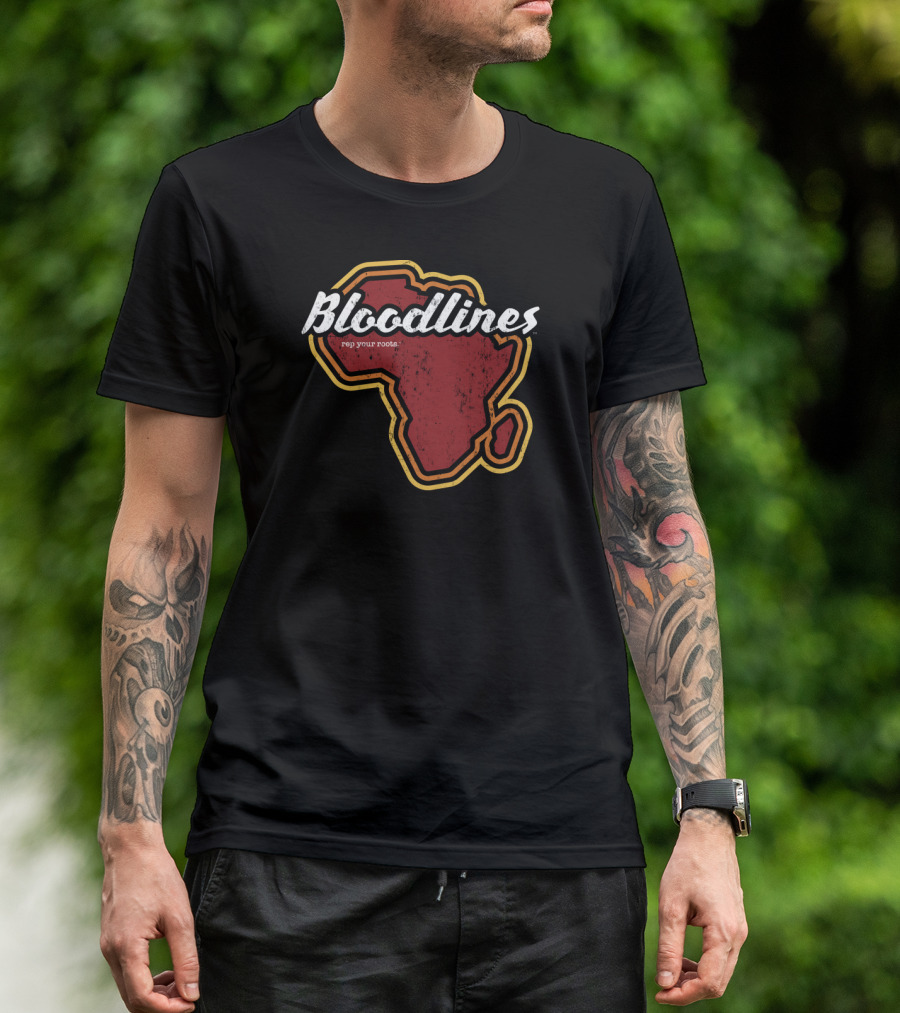 Bloodlines Rep Your Roots Africa Continent Series T-Shirt
