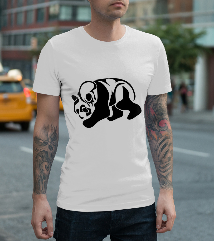 Giant Panda Silhouette Iconic Wildlife T-Shirt