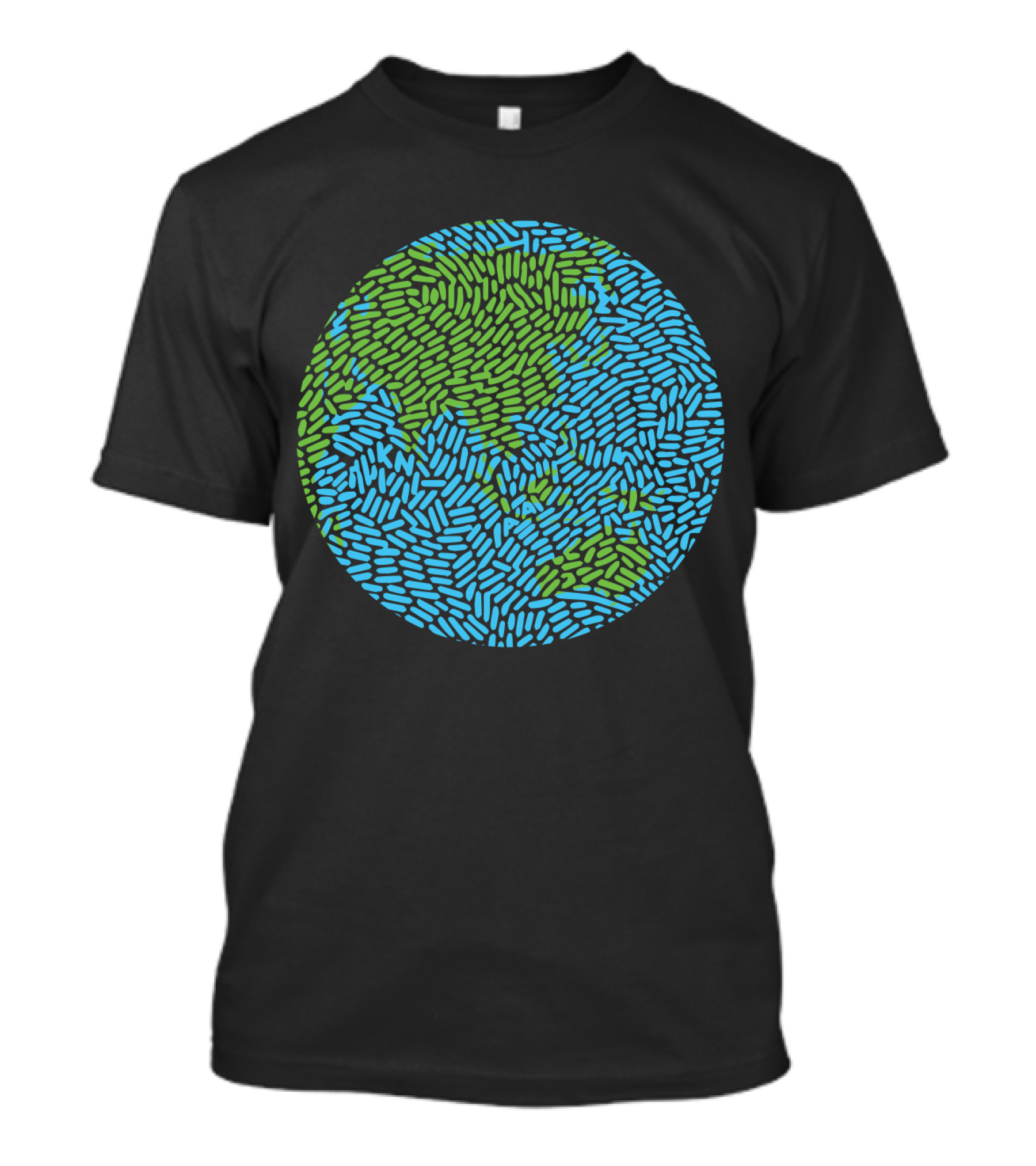 The World Is Made Of Microbes Asia Edition Earth T-Shirt