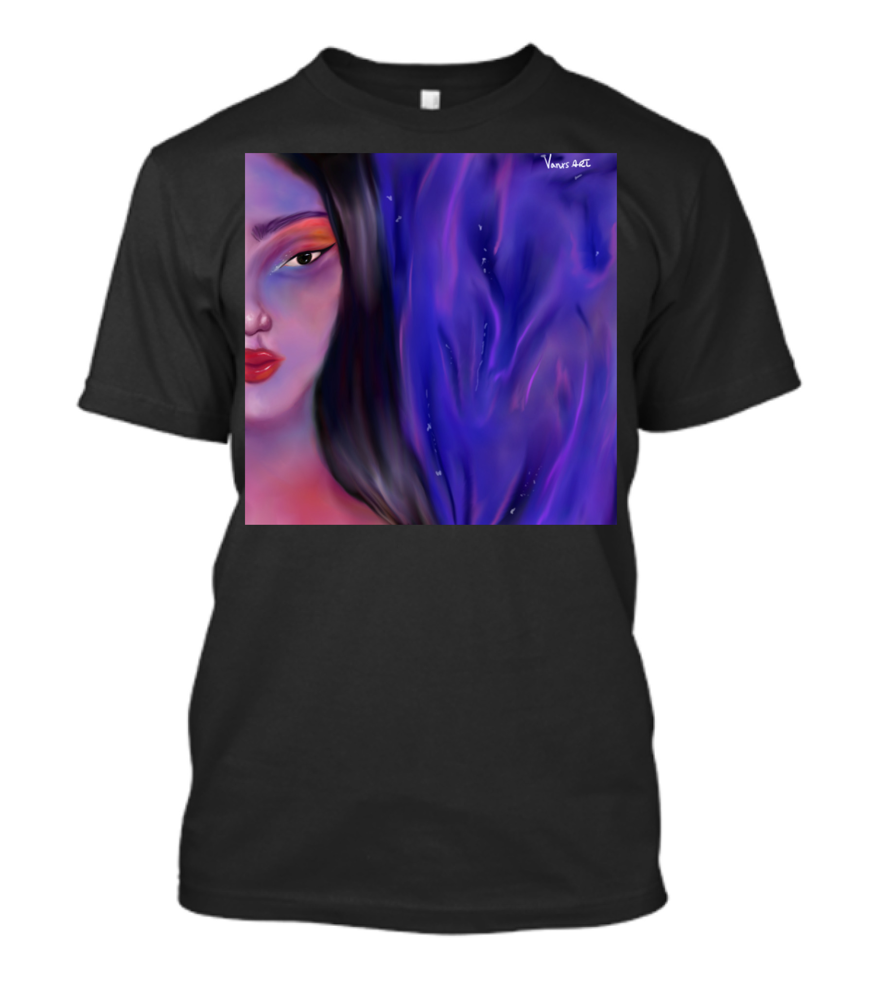 Venus Art Colorful Skin Purple Abstract T-Shirt