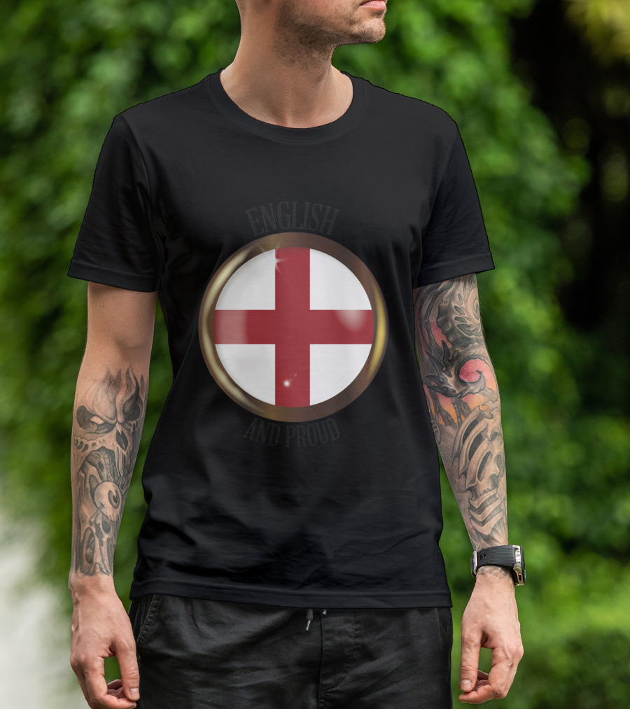 English Proud St George Cross Emblem T-Shirt