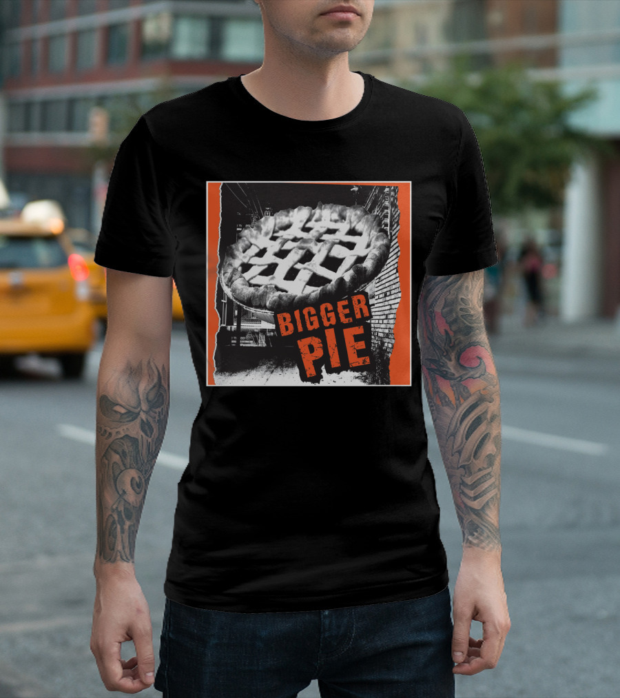 Bigger Pie Vintage Urban Pie Chart Collage T-Shirt