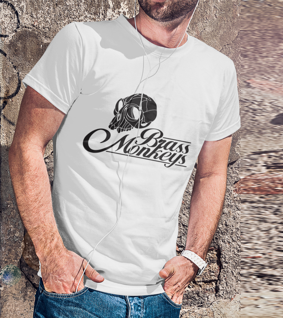 Brass Monkeys Skull OG Monochrome T-Shirt