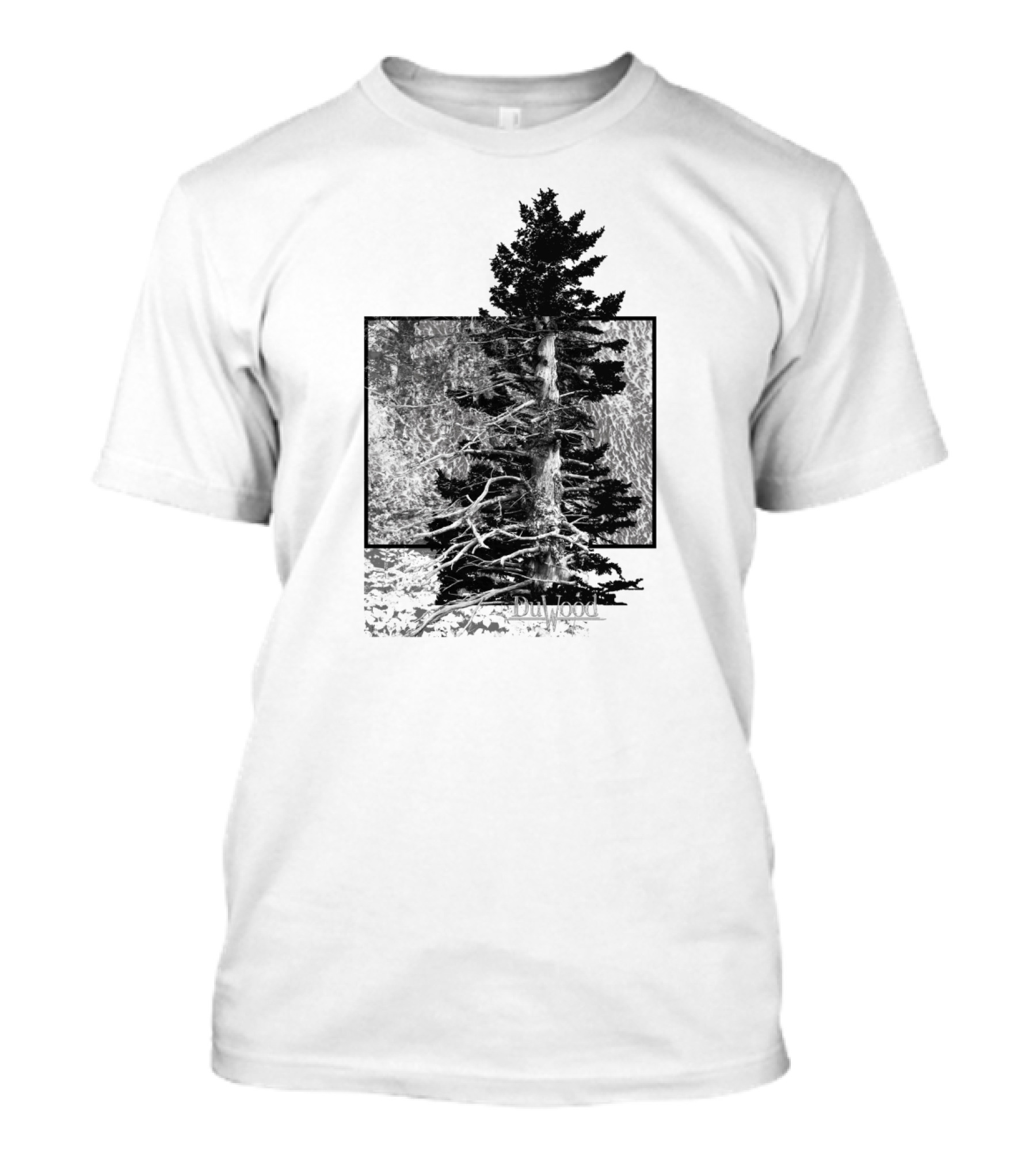 Dullwood Black And White Tree Imagery Death Tree T-Shirt