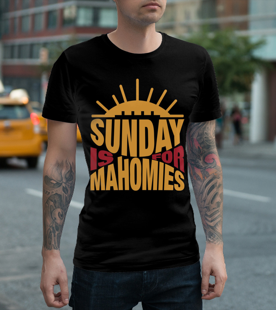 Sunday Is For Mahomies Football Fans T-Shirt