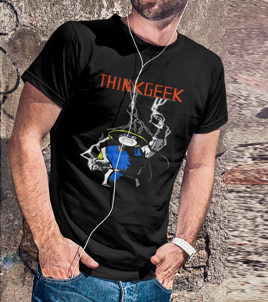 THINKGEEK Electric Warrior Storm Fighter T-Shirt