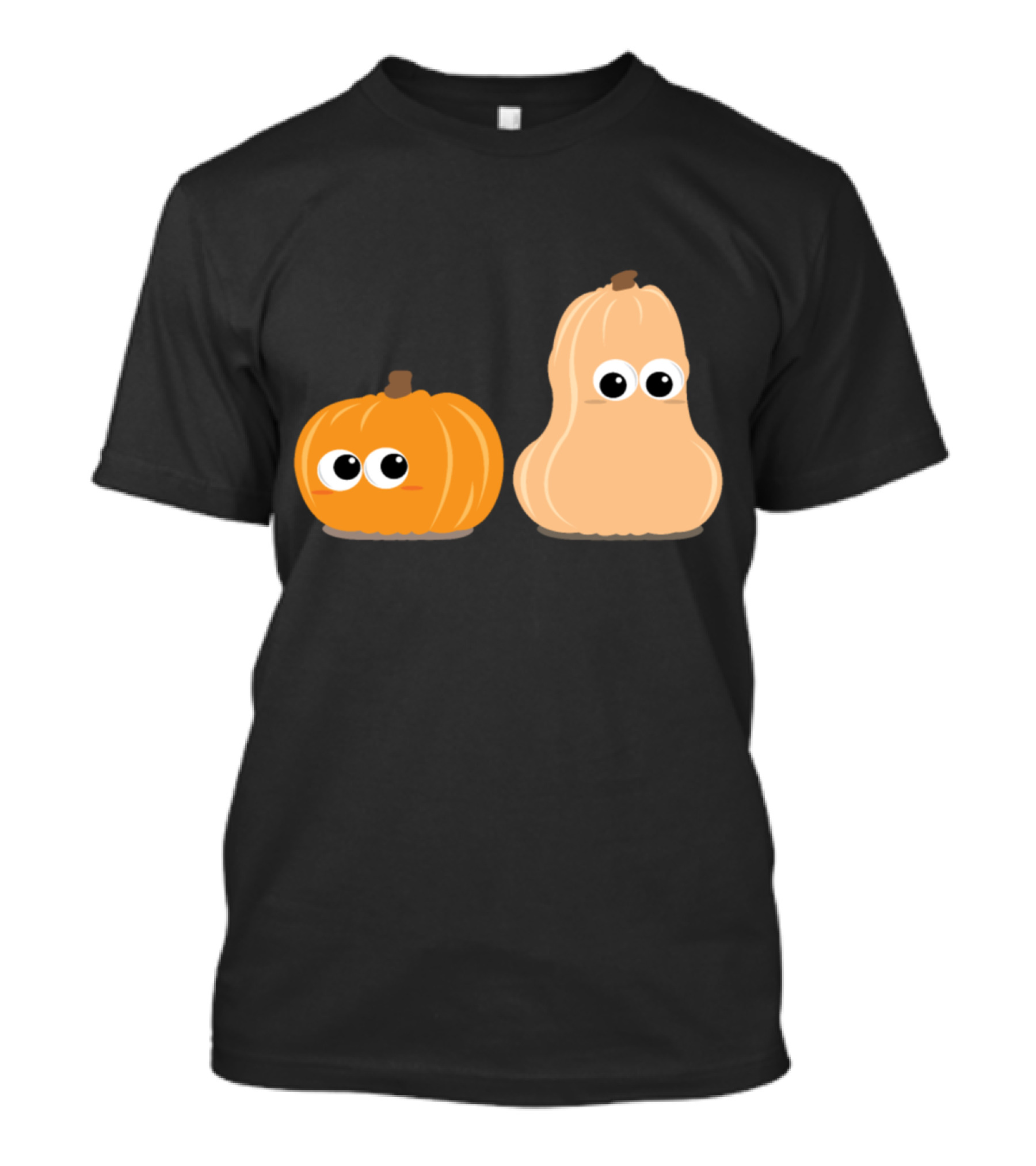 Funny Pumpkins Animated Halloween Gourd Duo With Googly Eyes T-Shirt