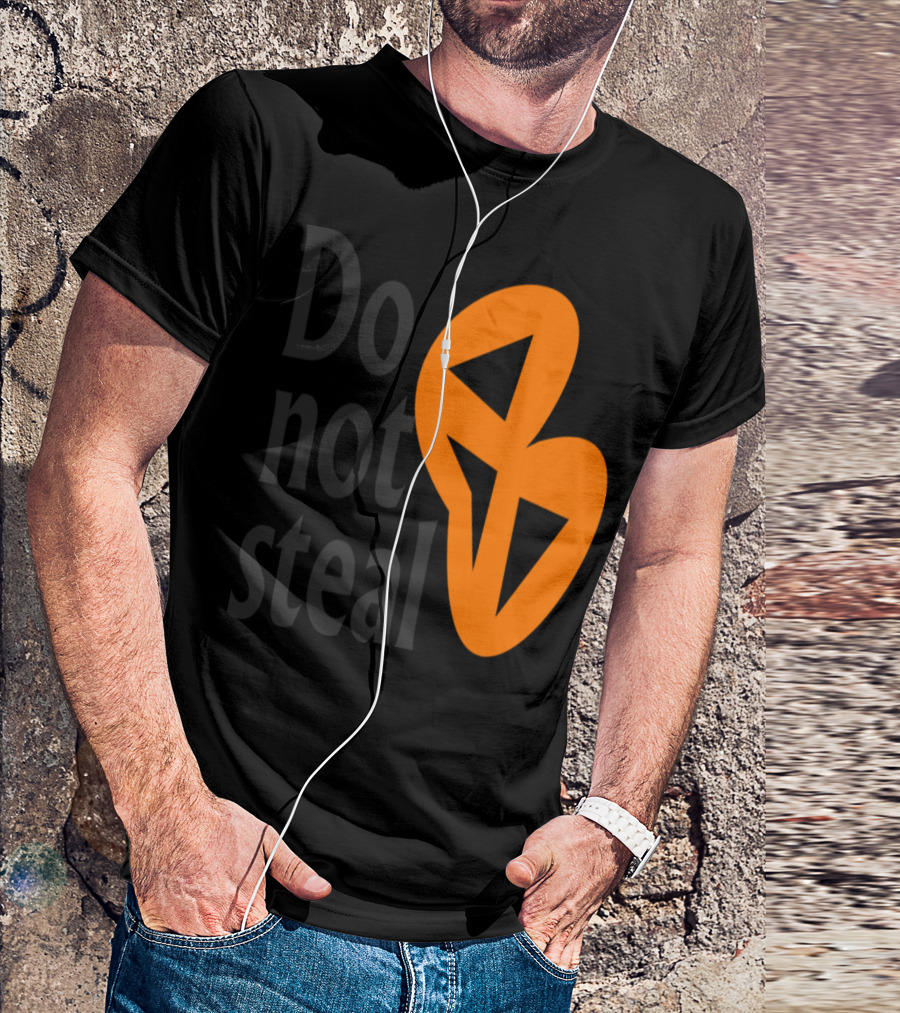 Do Not Steal Pumpkin Face With Abstract Jack-o'-Lantern T-Shirt