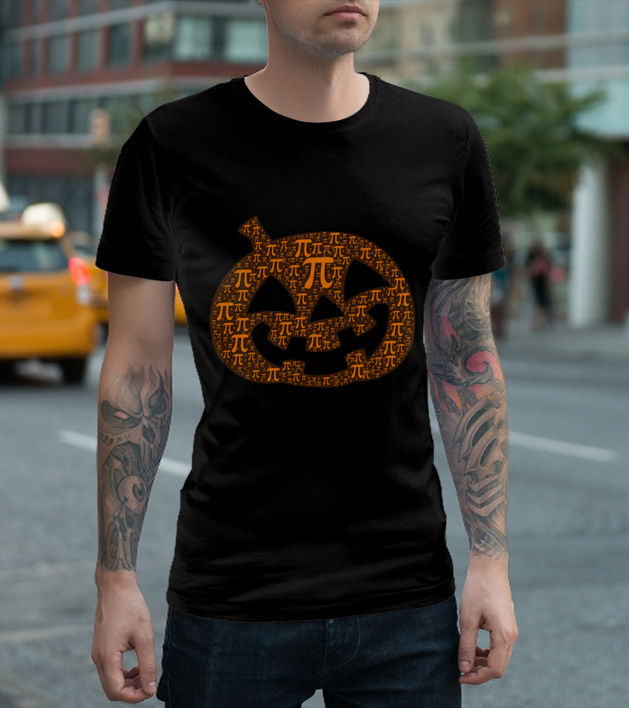 Pumpkin Pi Math Pun Halloween Jack O' Lantern T-Shirt