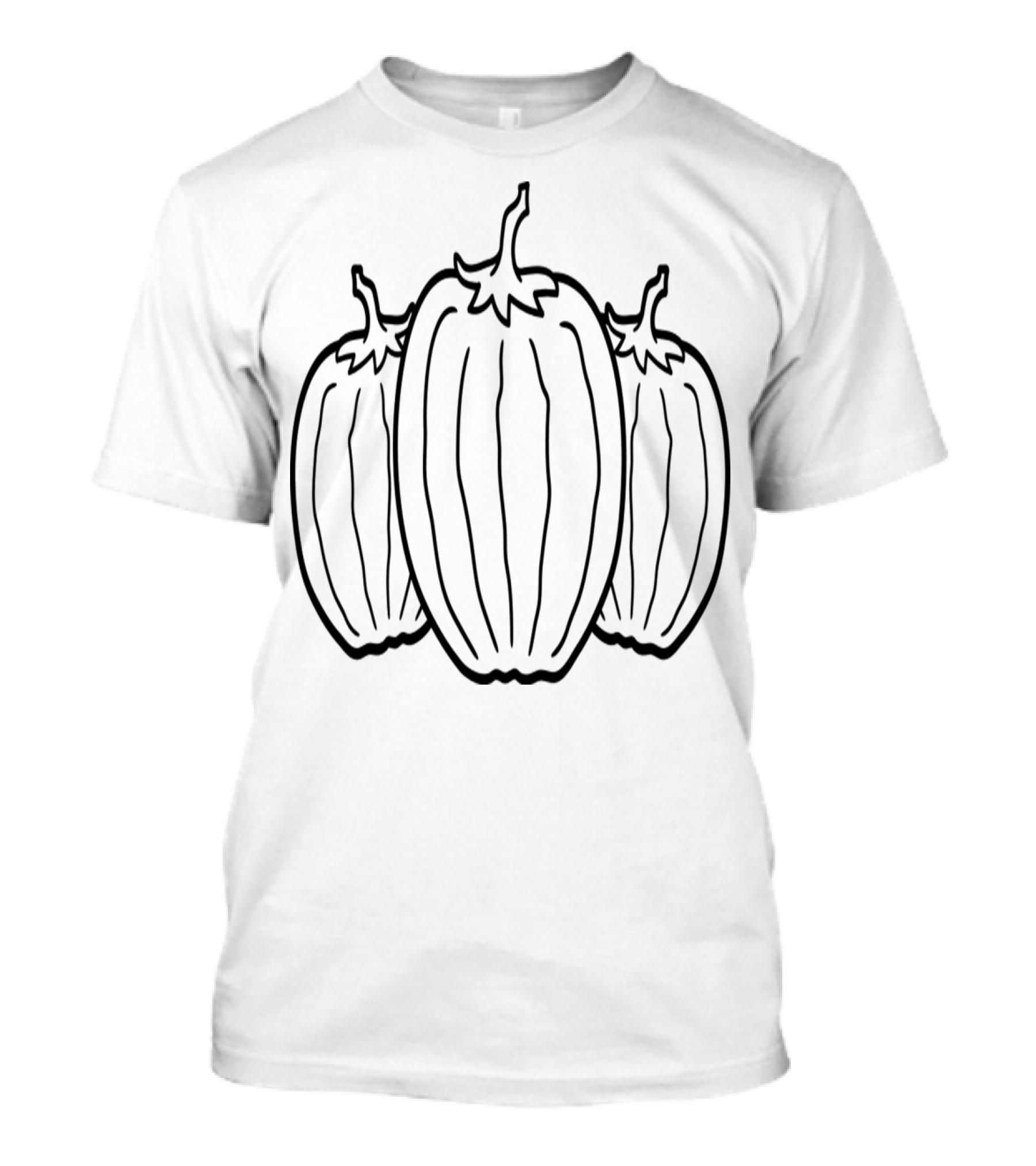 Cool Halloween 3 Pumpkin Tomato Fruit T-Shirt