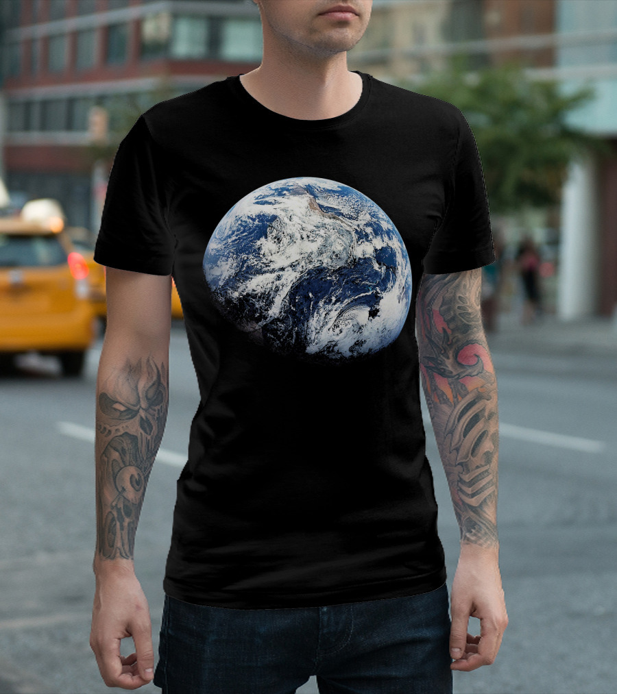 Planet Earth View From Apollo 8 Space Mission T-Shirt