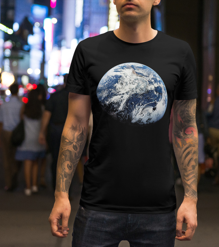 Planet Earth View From Apollo 8 Space Mission T-Shirt