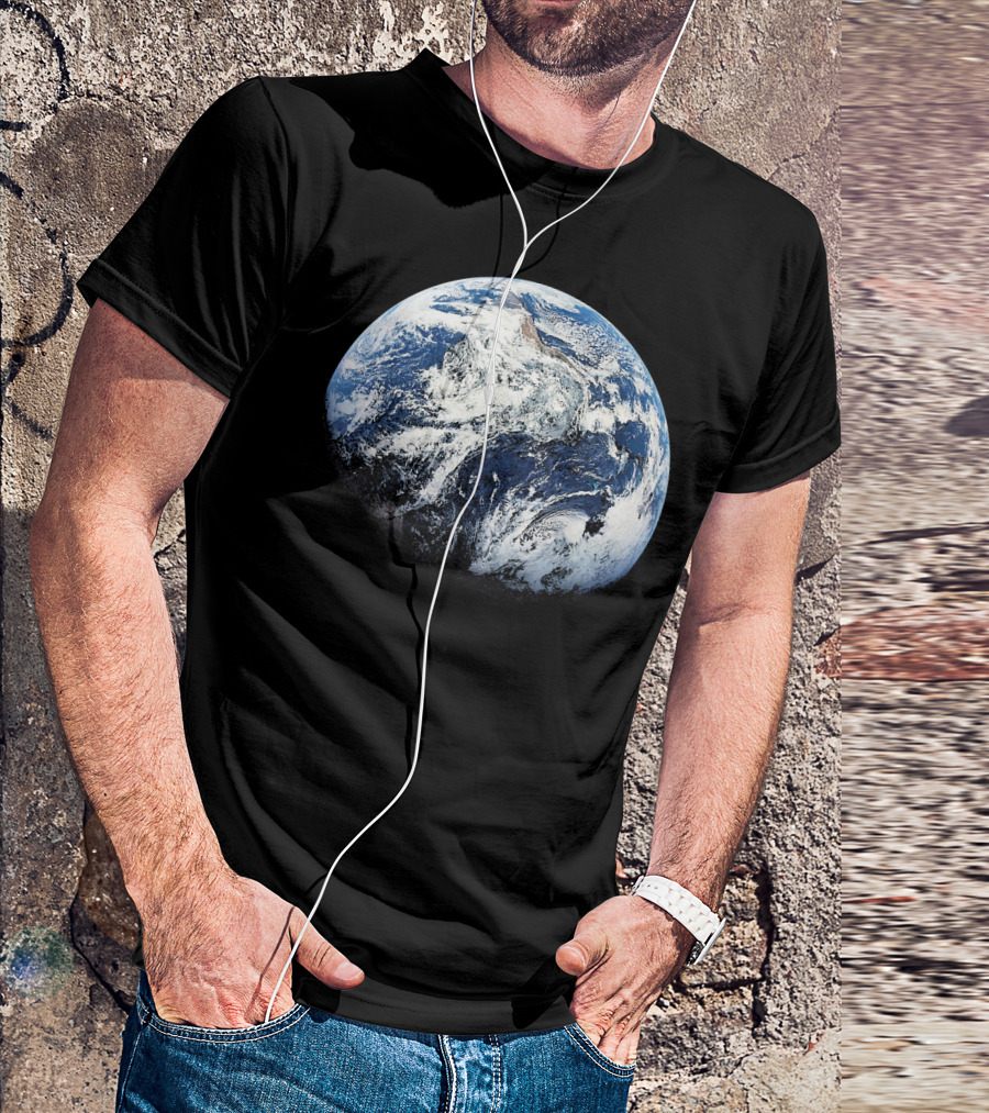 Planet Earth View From Apollo 8 Space Mission T-Shirt