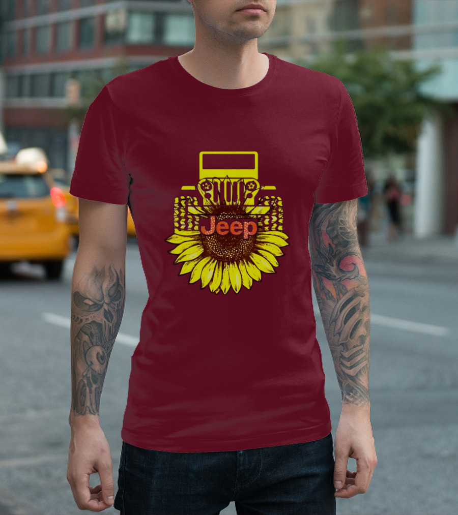 Jeep Sunflower Hot Sun Of Day T-Shirt