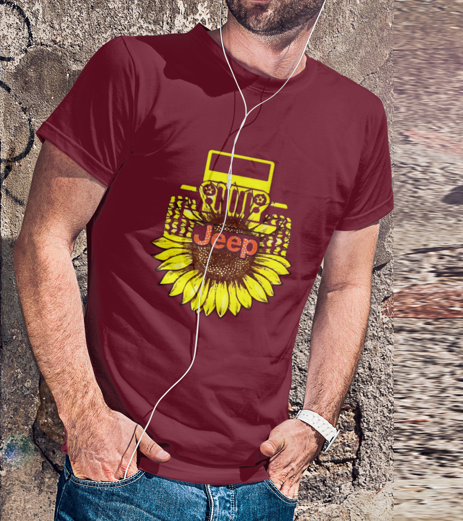 Jeep Sunflower Hot Sun Of Day T-Shirt
