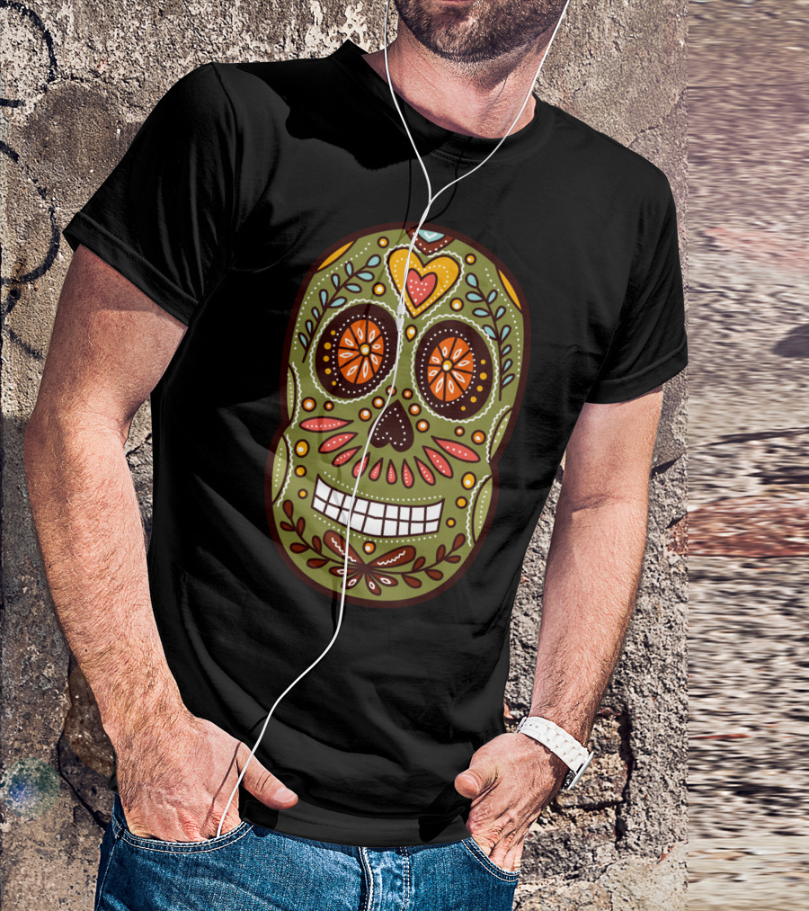 Day Of The Dead Sugar Skull 422 T-Shirt