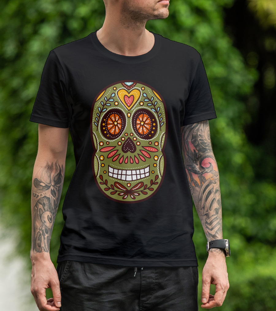 Day Of The Dead Sugar Skull 422 T-Shirt