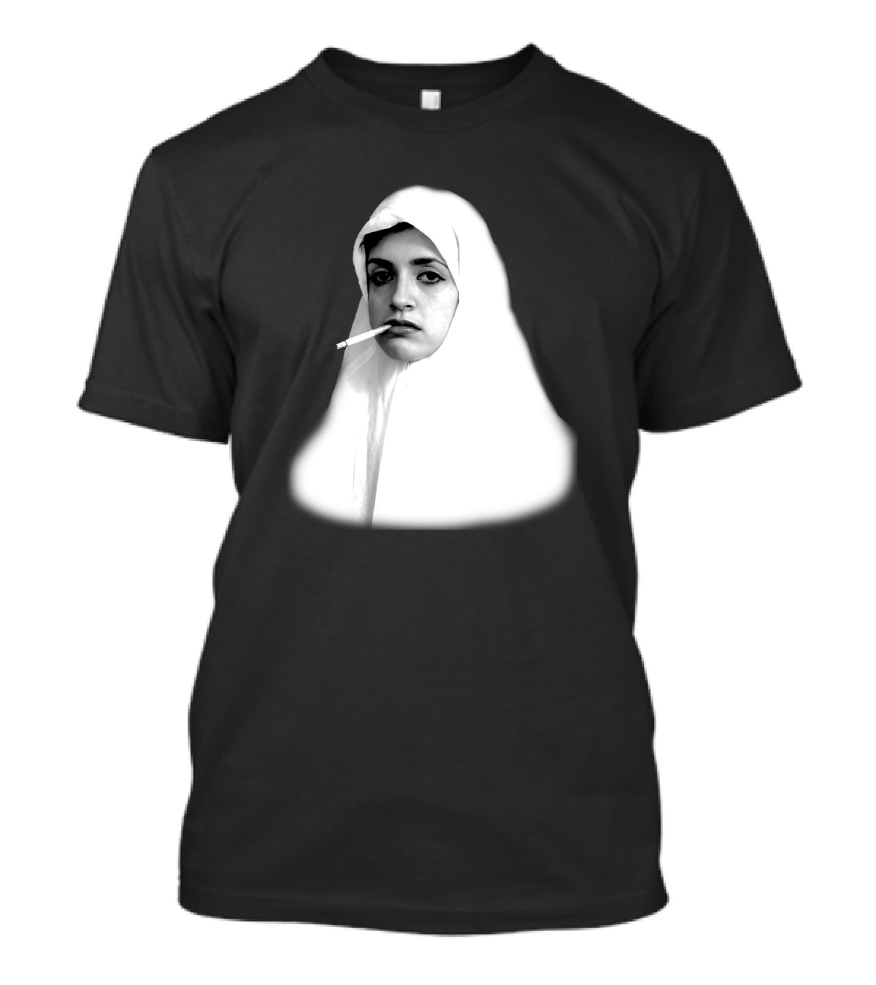I Wanna Smoke ASF Like I Want Iconic Portrait With Woman Smoking T-Shirt