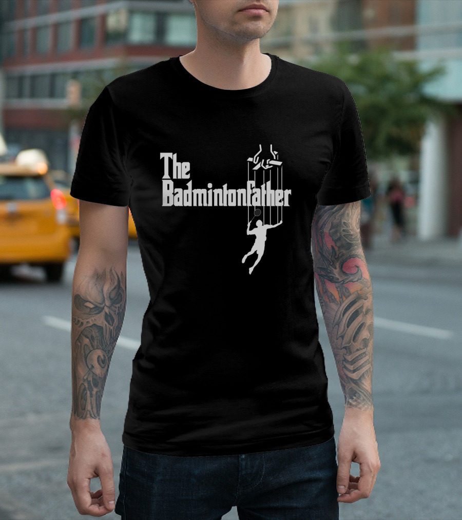 The Badmintonfather Funny Badminton Puppet T-Shirt
