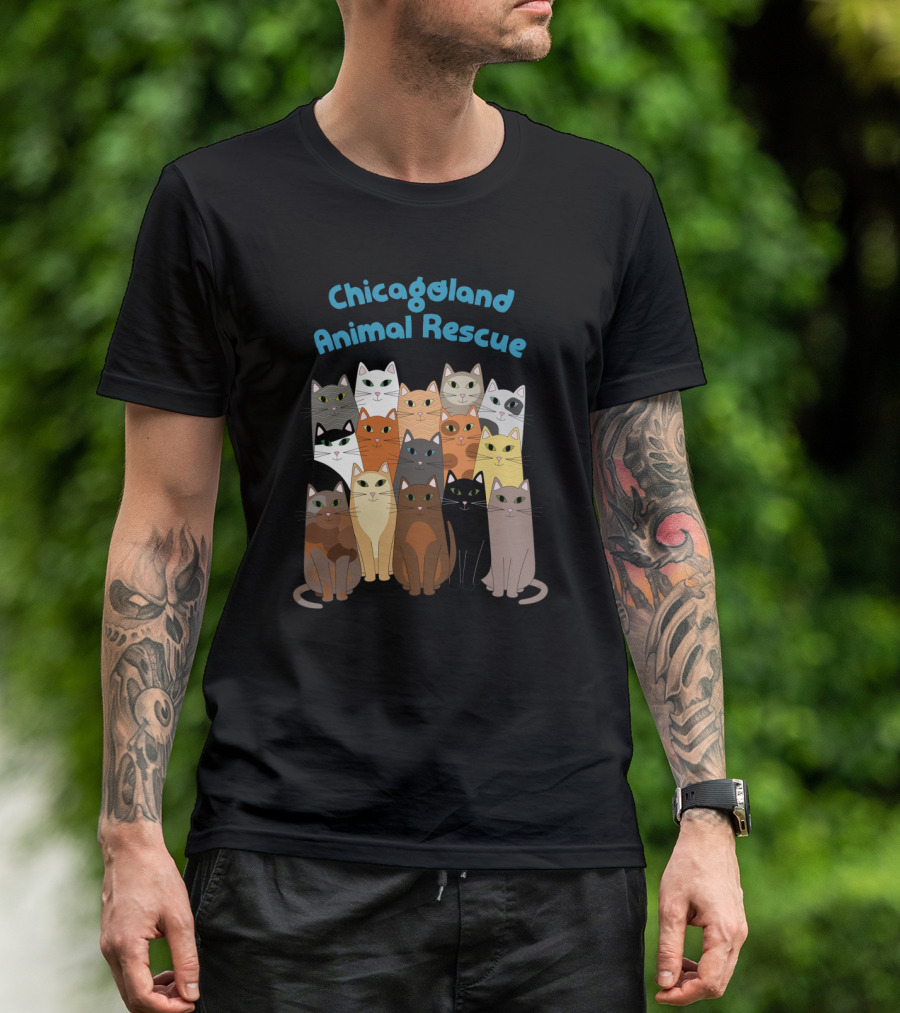 Chicagoland Animal Rescue Cat Group T-Shirt
