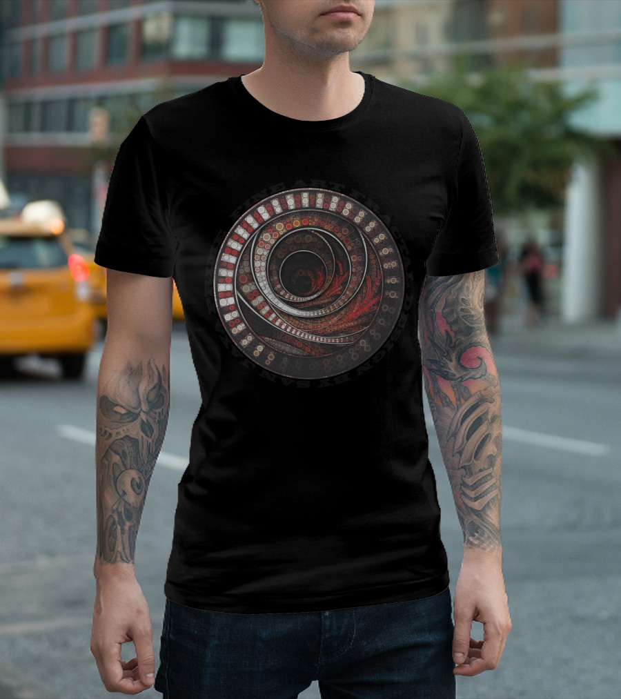 The Thousand and One Rings Fractal Detail Design Fine Art by San T-Shirt