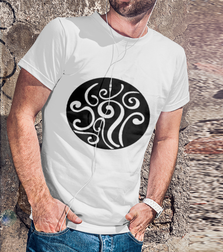 CIRCLE DANCE Swirling Abstract T-Shirt