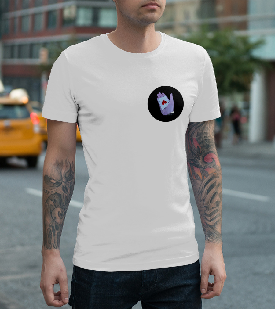 Ace of Spades Playing Card Hand T-Shirt