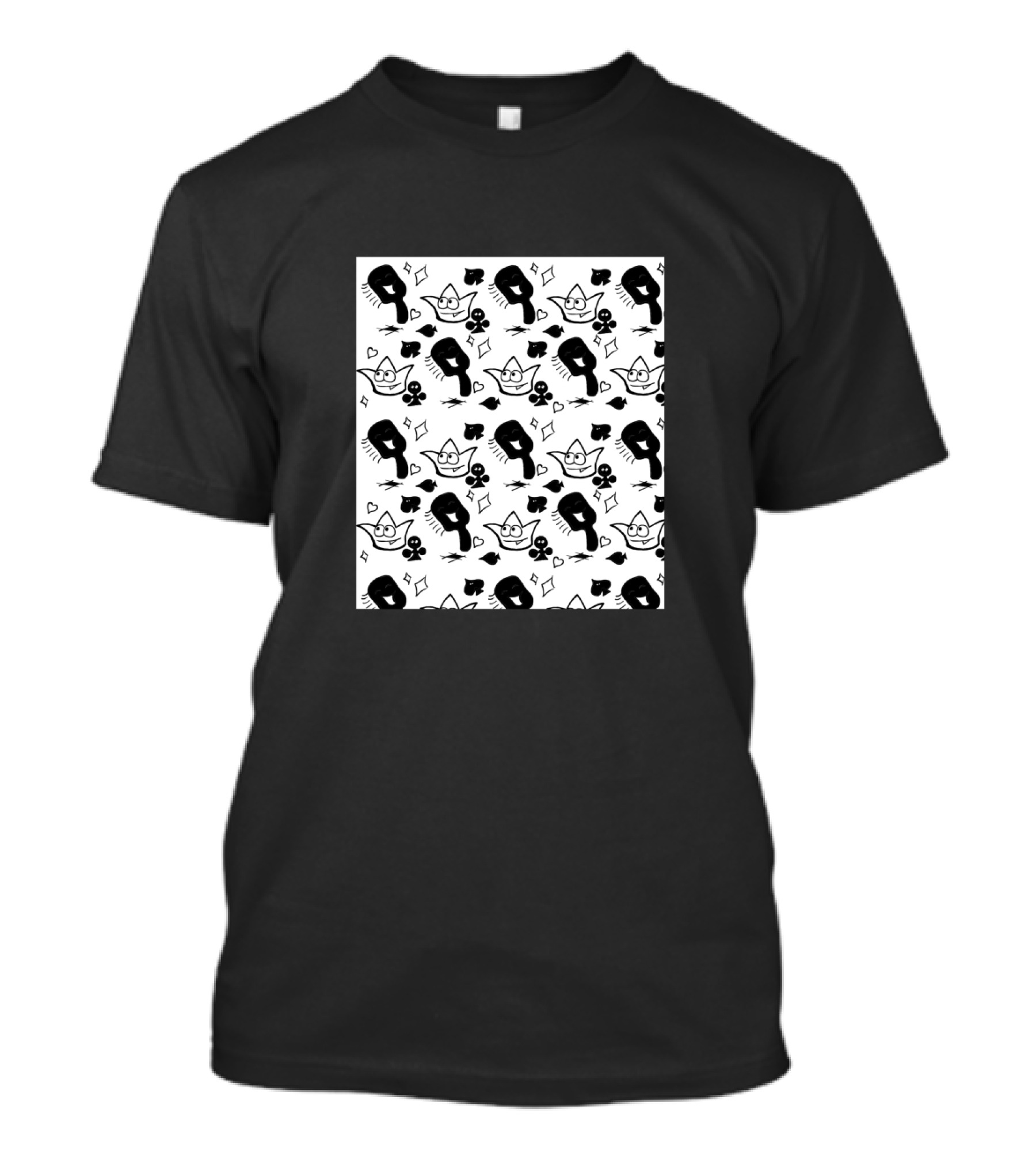 Royal Joke Pattern With Boxing Gloves And Diamonds T-Shirt