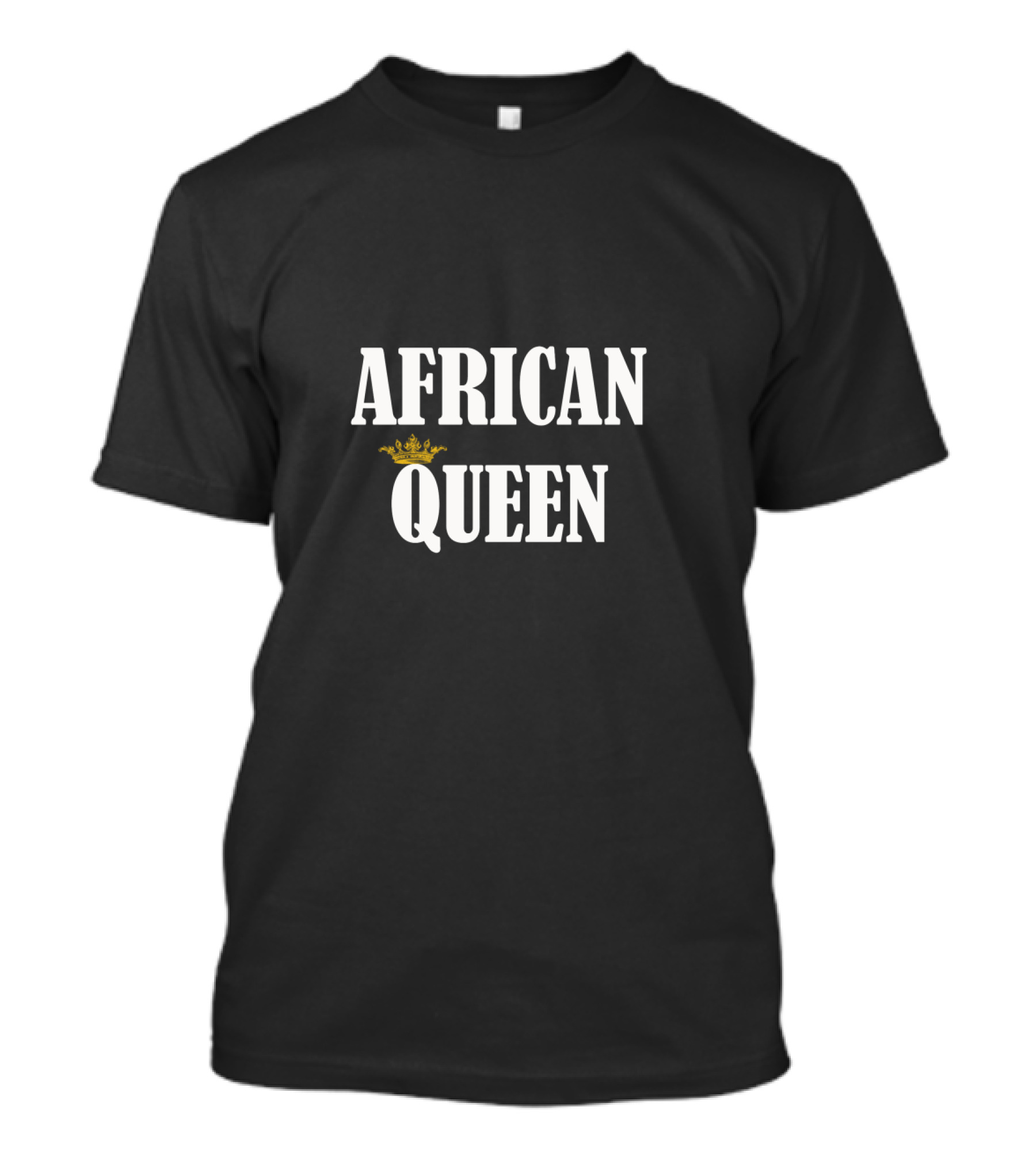 African Queen Majestic Gold Crown T-Shirt