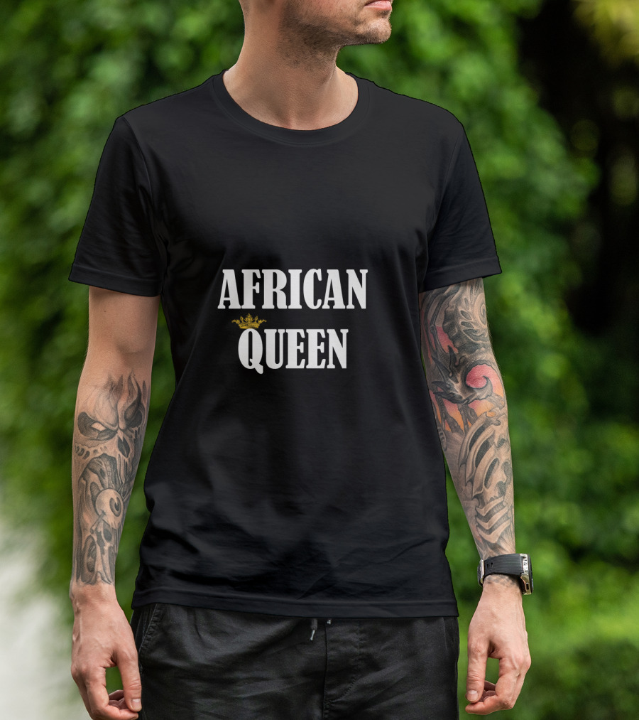 African Queen Majestic Gold Crown T-Shirt