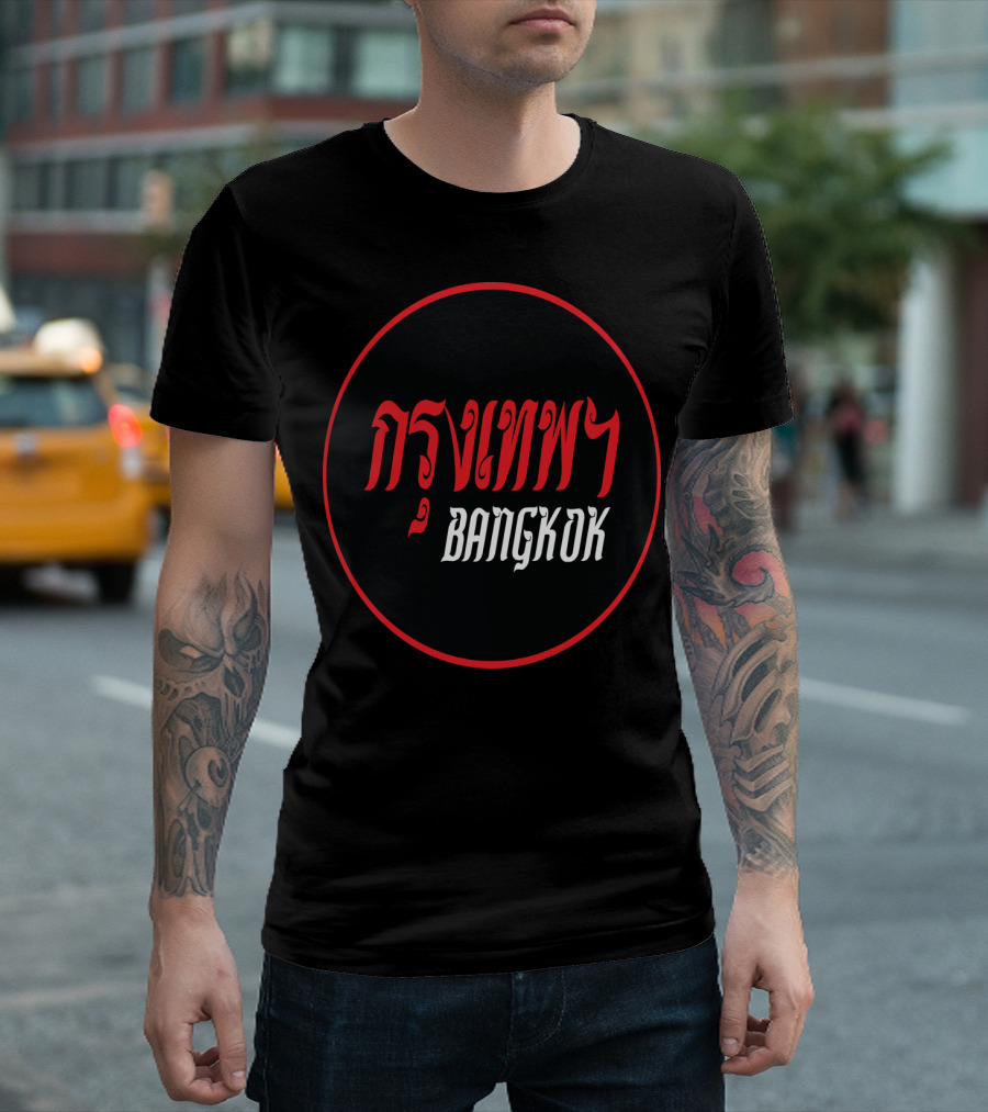 Bangkok Street Iconic Thai Script Circle T-Shirt