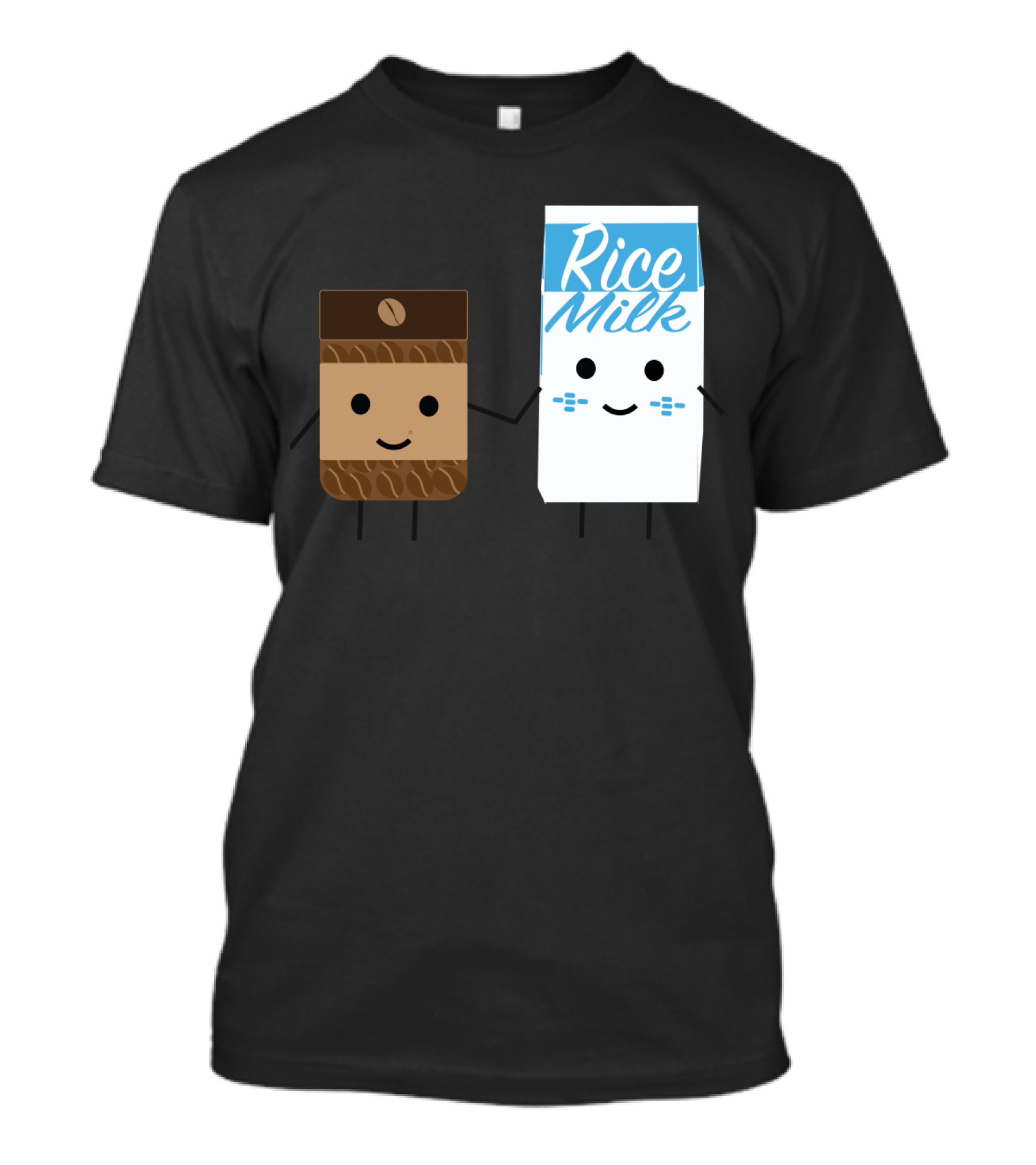 Rice Milk + Coffee Cartoon Love Equation T-Shirt