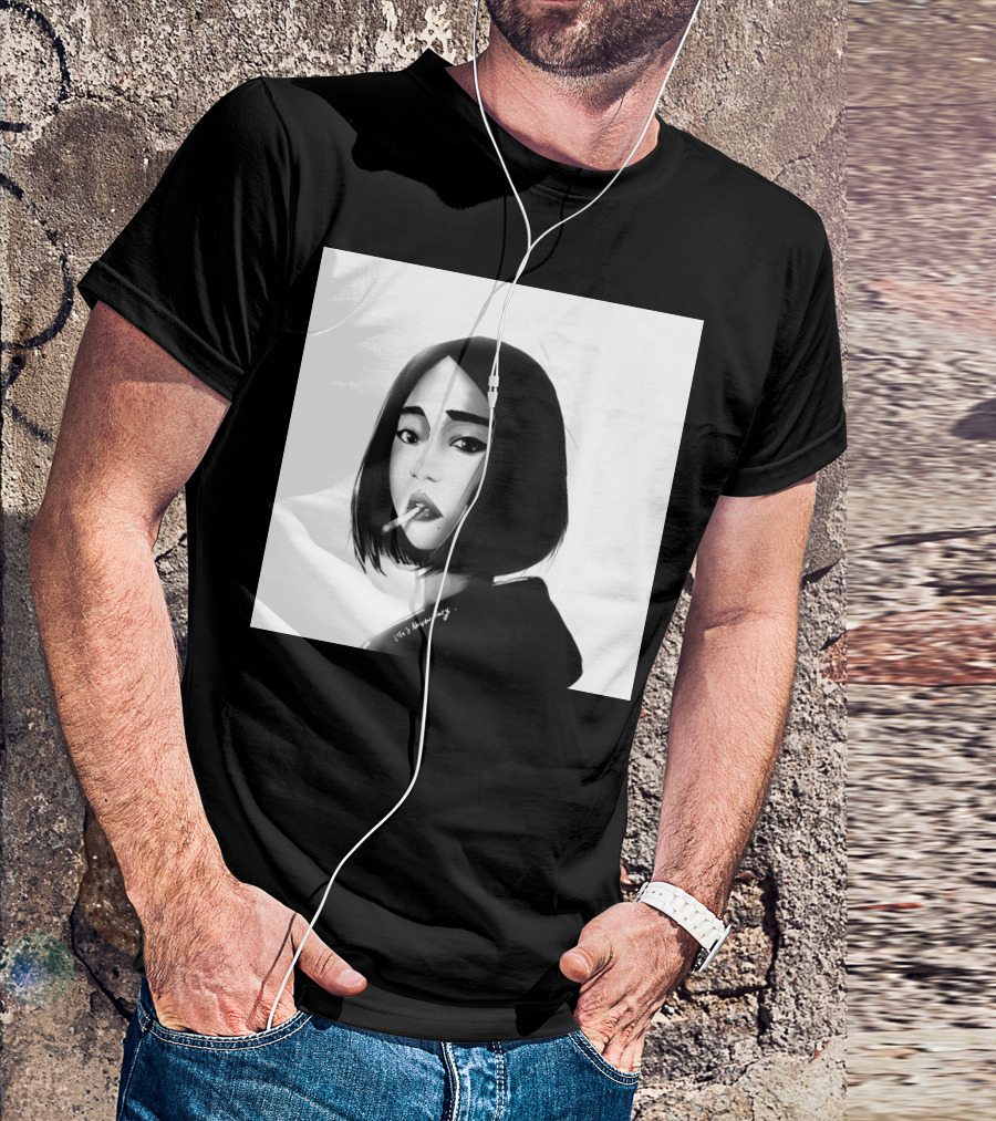 Ulzzang Girl With Black Hair It's Never Easy T-Shirt